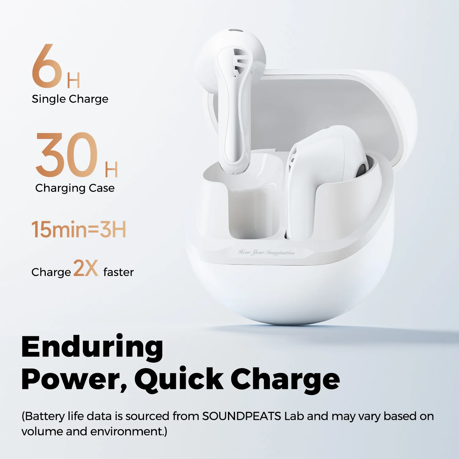 SoundPEATS Air5 Lite Wireless Earbuds with Hi Res Audio, Bluetooth 5.4 Semi in Ear Earphones,13mm Drivers,LDAC Codec,Fast Charge