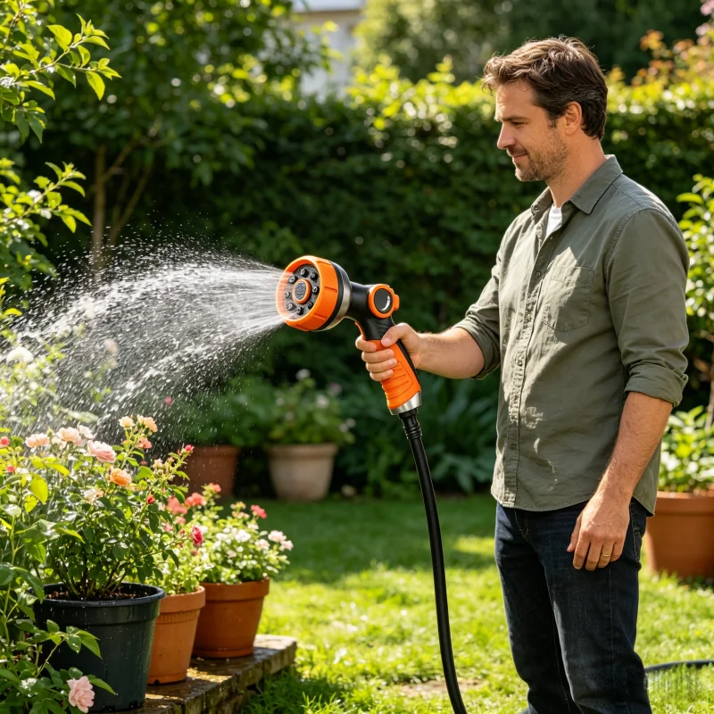Gardening Water Gun Nozzle Sprinkler Pipe Greening Vegetable Garden Flower Watering 물총 고압 워터 건 Hose Spray Gu물호스 분사기