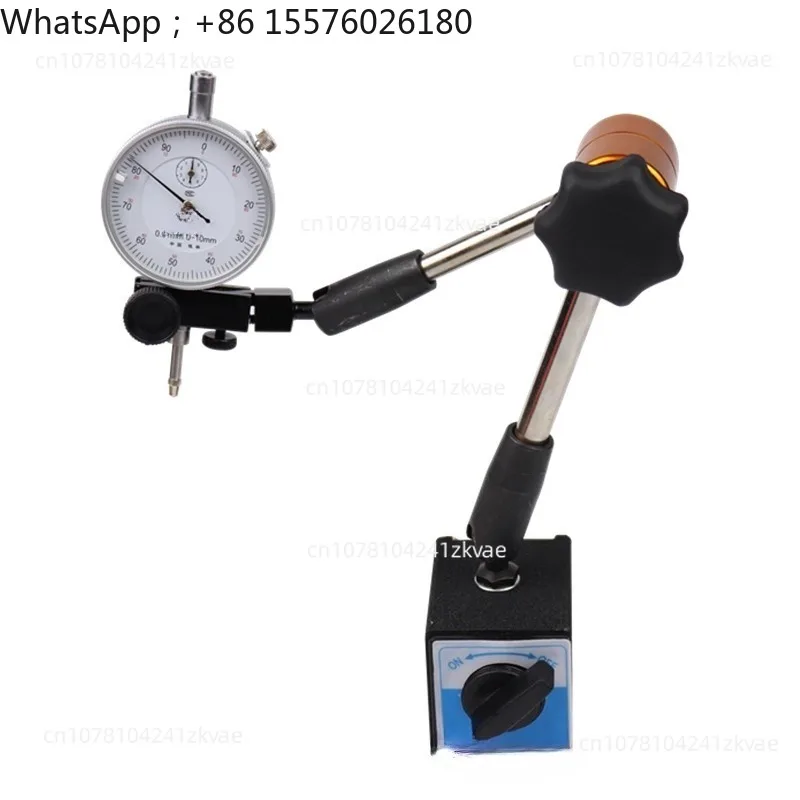 

2026 Silver Pole Magnetic Base Stand and 0-10mm Dial Indicator Set 0.01mm High-precision Measuring Tools