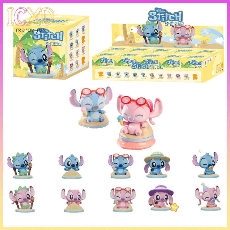 

Disney Stitch Beach Party слепая коробка игрушка официальные летние ограниченные фигурки Коллекционный декор стола детские подарки на день рождения и Рождество