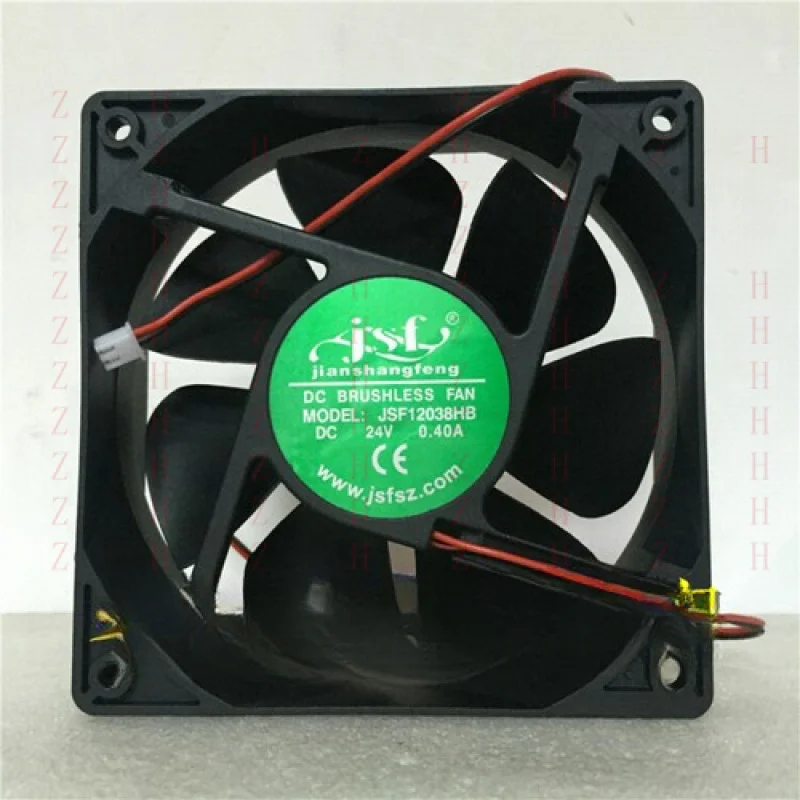 

XXZ for 1pcs 24V 0.40A 12cm 12038 2-wire inverter cooling fan JSF12038HB