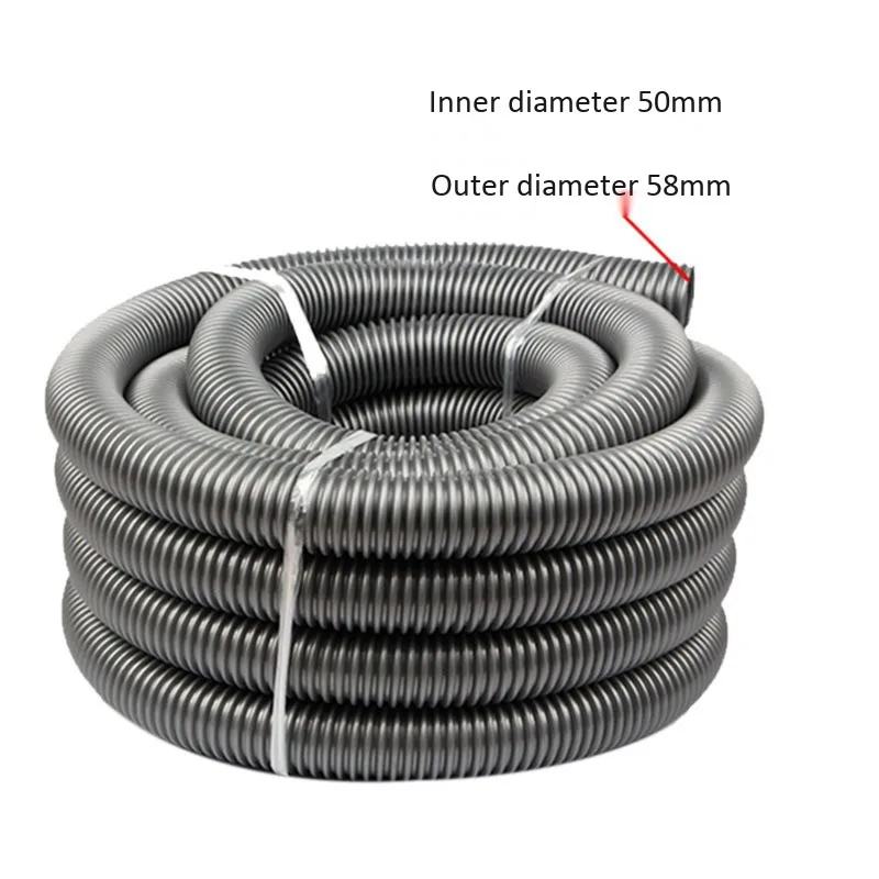 3Meter Inner Diameter 50mm Vacuum Cleaner Threaded Hose Suction Tube Bellows Vacuum Tube Hose Replacement Parts