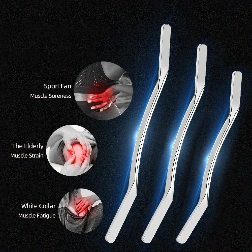 1PC Stainless Steel Gua Sha Tool - IASTM Muscle Scraper for Back & Leg Pain Relief, Soft Tissue Therapy & Myofascial Release