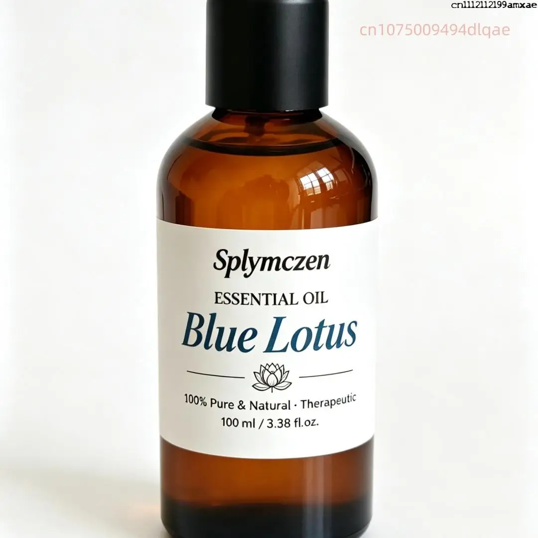 Splymczen Blue Lotus Aroma Oil 100ml Pure Natural Fragrance Oil for Diffuser Home Scent Candle Making DIY Soap Incense Making