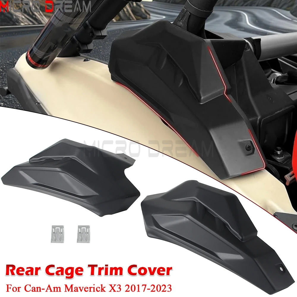 

Maverick X3 задняя накладка на клетку, пластиковая крышка, защитная пластина на стойку C, защитная пластина для Can-Am Maverick X3 2017-2023, аксессуары для UTV