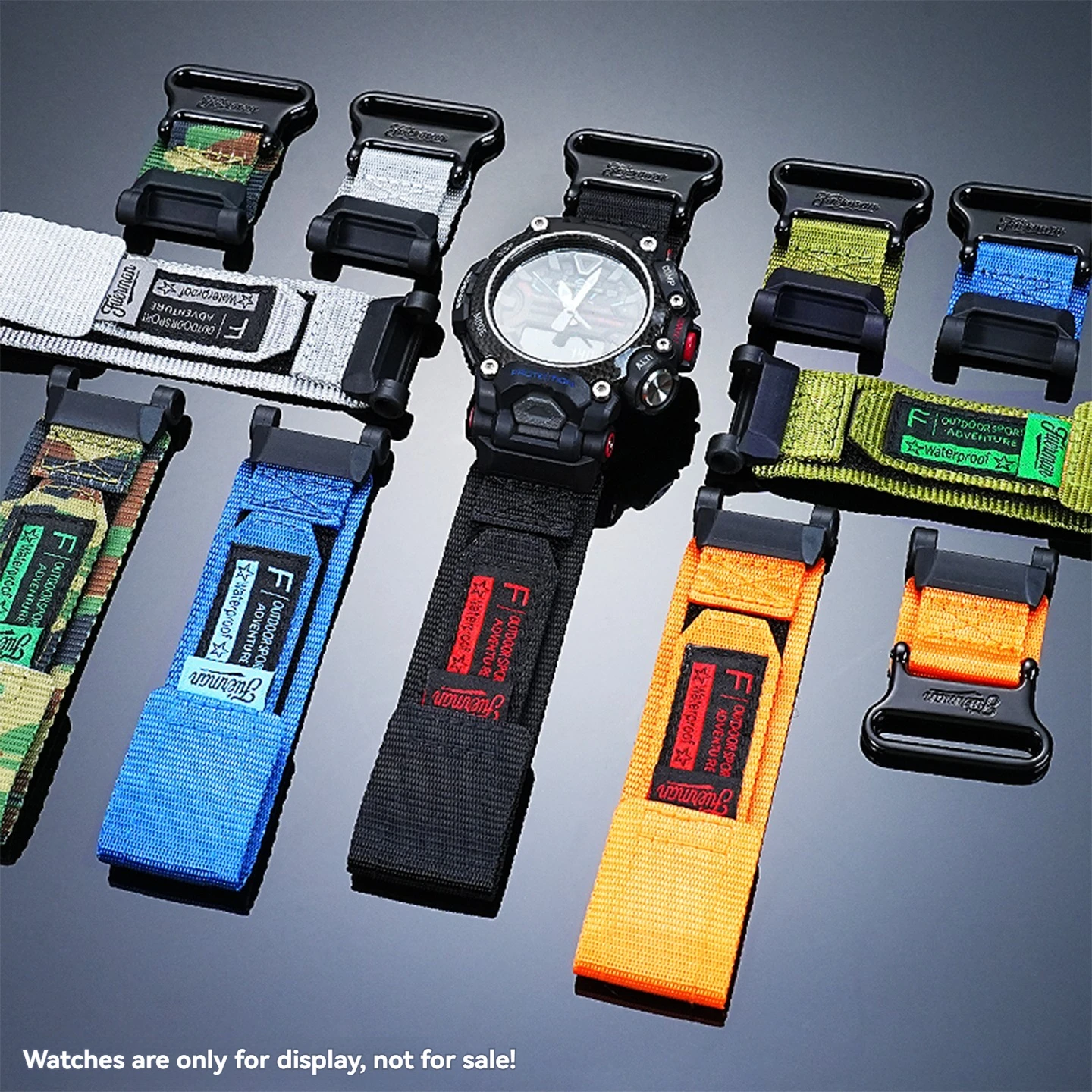 For Casio G-SHOCK 5635 Aviation Dominator GR-B200 Nylon Watch Strap Accessories Men's Sports Waterproof Canvas Bracelet 22mm