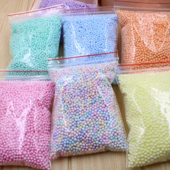 멀티 컬러 폴리스티렌 스티로폼 폼 비즈, 다채로운 미니 볼 필러 박스, 병 공예, DIY 장식