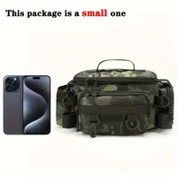 A practical fishing gear bag - canvas waist bag crossbody shoulder bag, universal travel sports bag 4