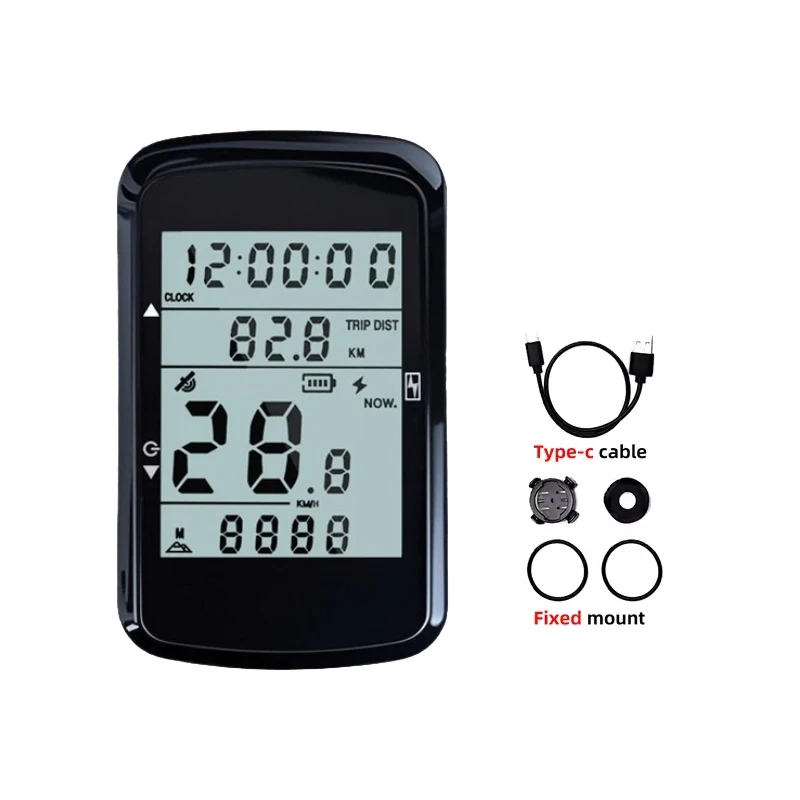 Ordinateur de vélo sans fil GPS, compteur de vitesse, vtt, vélo de route, odomètre, Rechargeable par