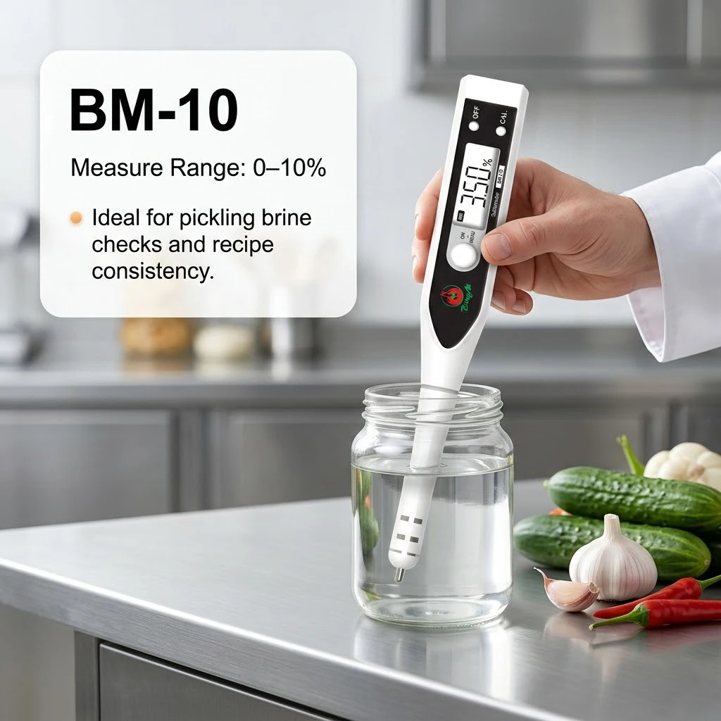 

TULX Convenient Home Kitchen Pen Type Food Salinity Meter Accurate Salt Concentration Testers Everyday Use Salinometer