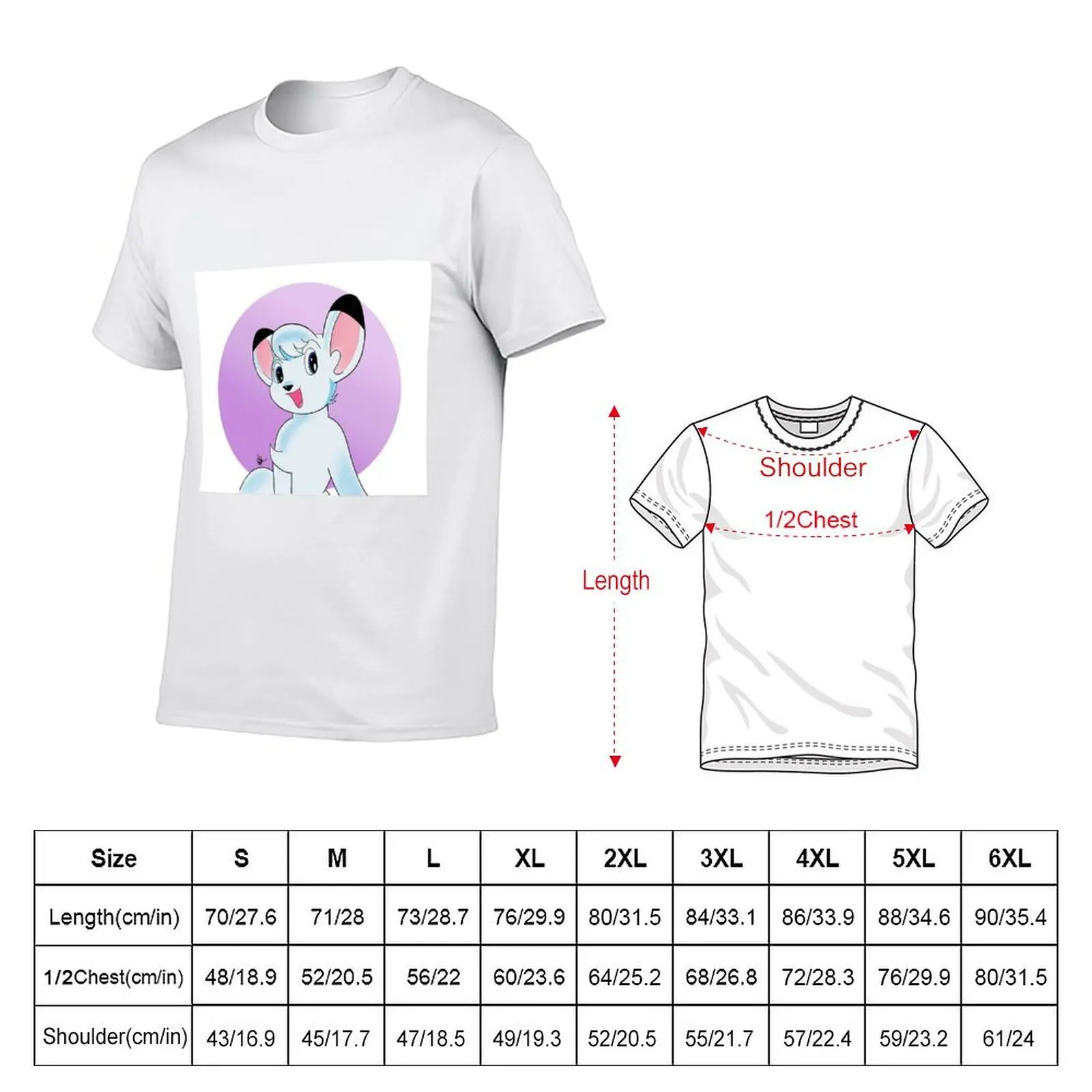 Kimba the White Lion Artwork T-Shirt football t shirt anime t shirts Men's clothing