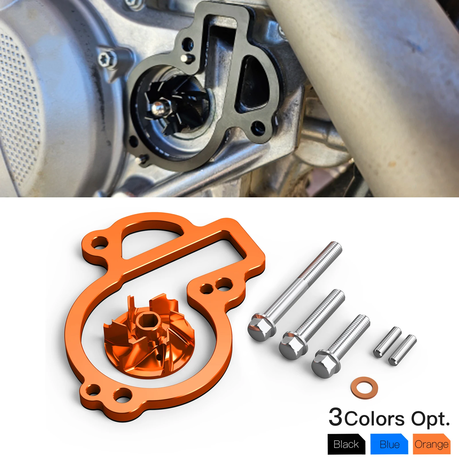 

NICECNC For KTM EXCF 450 EXC-F XCFW 450 500 2017-2024 SXF 450 Oversized Water Pump Impeller Cooler Kit 450 SMR Rally Factory