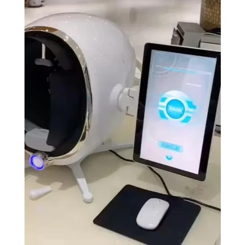 Przenośny Cyfrowy Skaner Skóry 3D Magiczne Lustro Analiza Skóry Twarzy Urządzenie do Analizy Zmarszczek i Trądziku