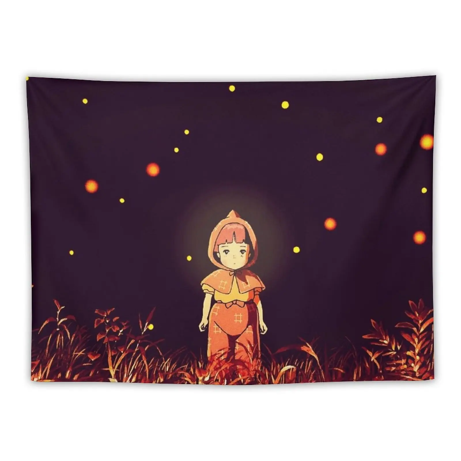 New grave of the fireflies (la tumba de las luciérnagas) Tapestry Art Mural Room Decor Cute House Decoration