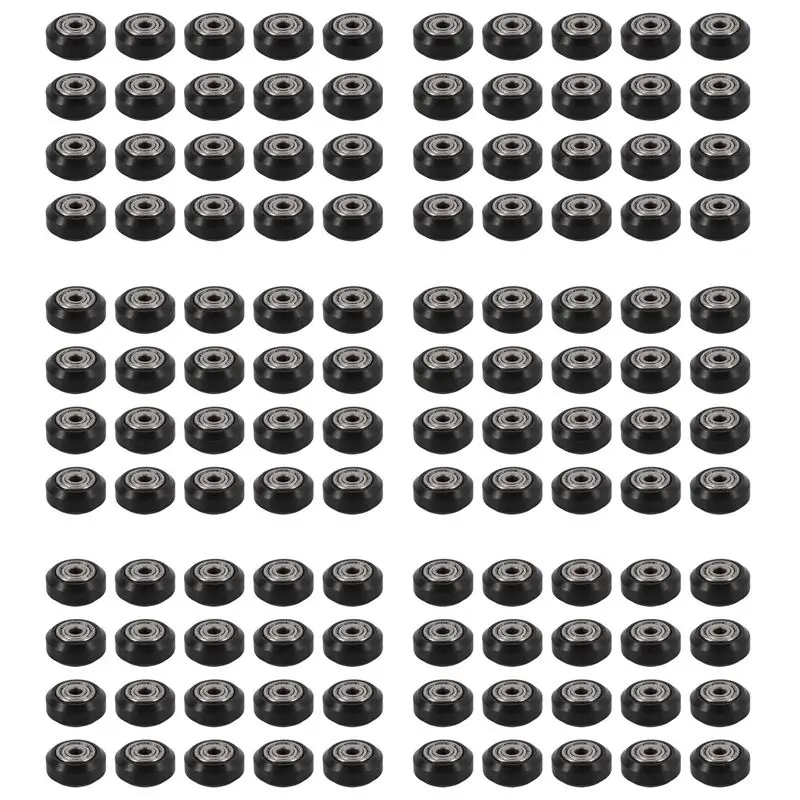 Exquisite-120Pcs/Slot POM Plastic Wheel Pulleys Ball Bearings 625ZZ 3D Printer Parts Round Idler Gear Perlin Part