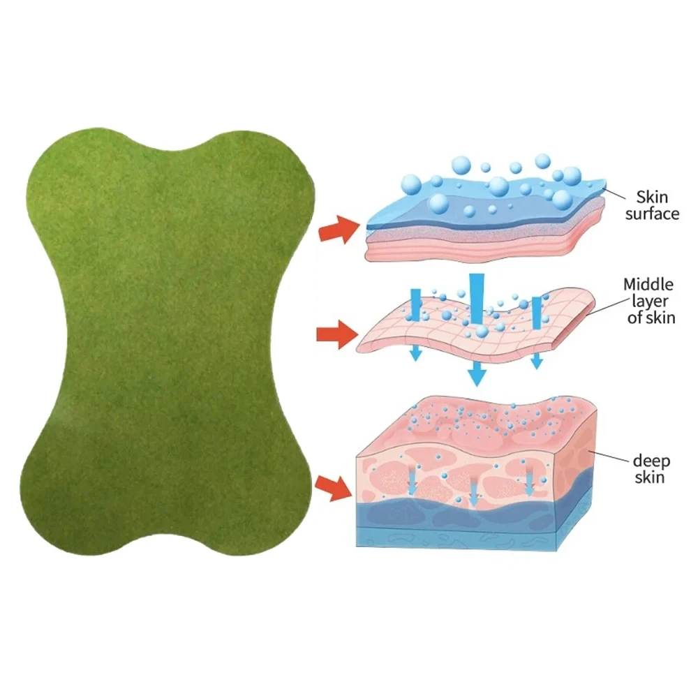 24/72PCS Lumbar Massage Patch Cervical Spine Support Care Patch Lumbar Acupuncture Breathable Sticker Relax Muscles Massage Tool