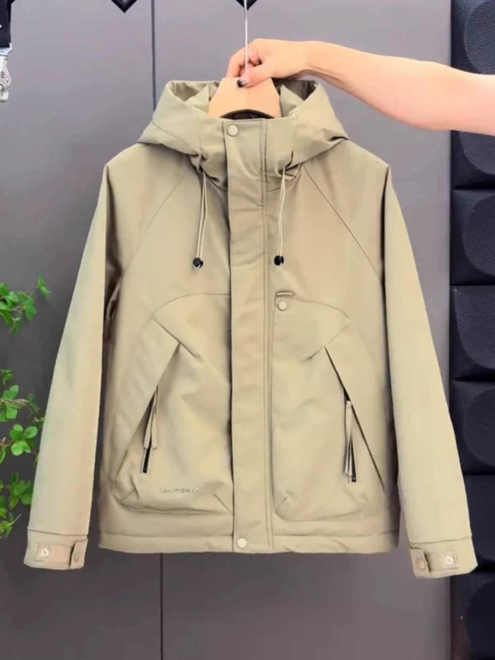 

Men's Faionable Thiened Hooded Cotton Jaet Autumn Winter Outdoor Warm Windproof Workwear Casual Urban Sle Long Sve