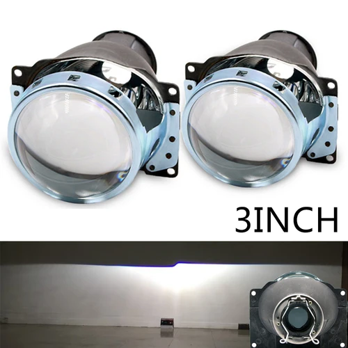 Imagen 2 del producto Lente de proyector de 3 pulgadas H7 para Hella 3R G5, Kit de adaptación de faros, lámpara de coche de haz bajo de xenón único H7 D2S D2H LED HID