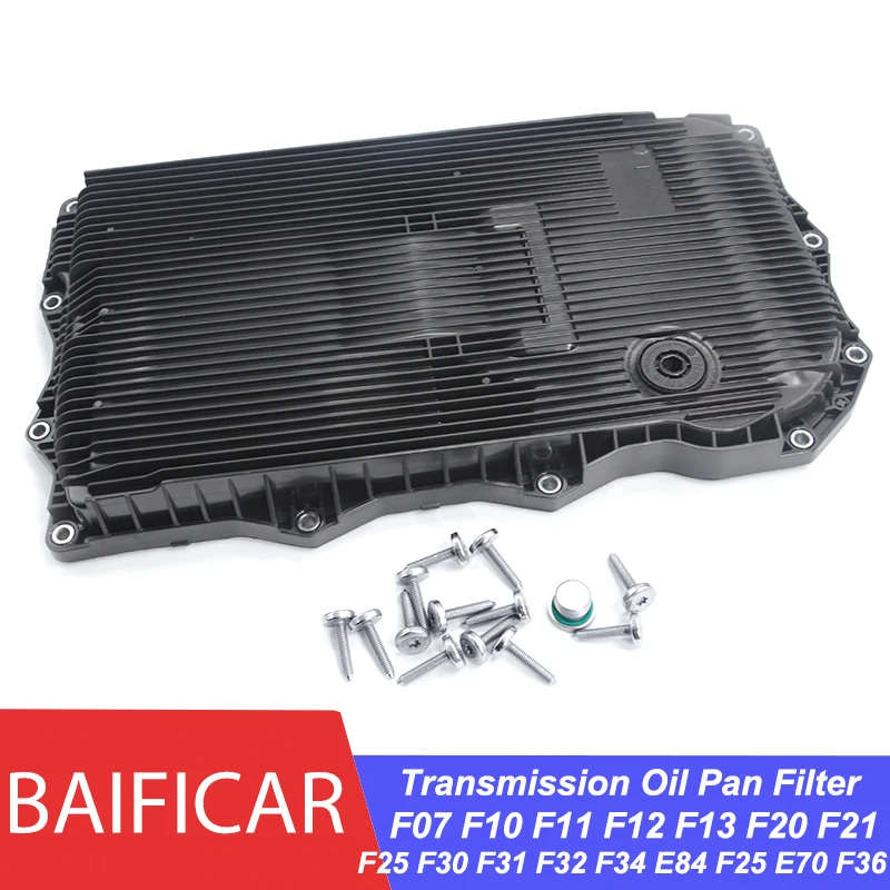 Baificar Automatic Transmission Oil Pan With Transmission Filter 24118612901 For BMW F07 F10 F11 F12 F20 F30 E84 E70 LAND ROVER