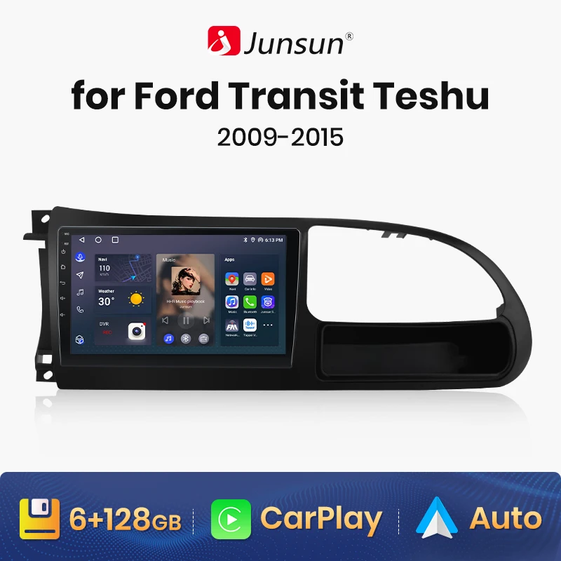 

Junsun V1 AI Voice Wireless CarPlay Android Auto Radio for FORD TRANSIT TESHU 2009 - 2015 4G Car Multimedia GPS 2din autoradio