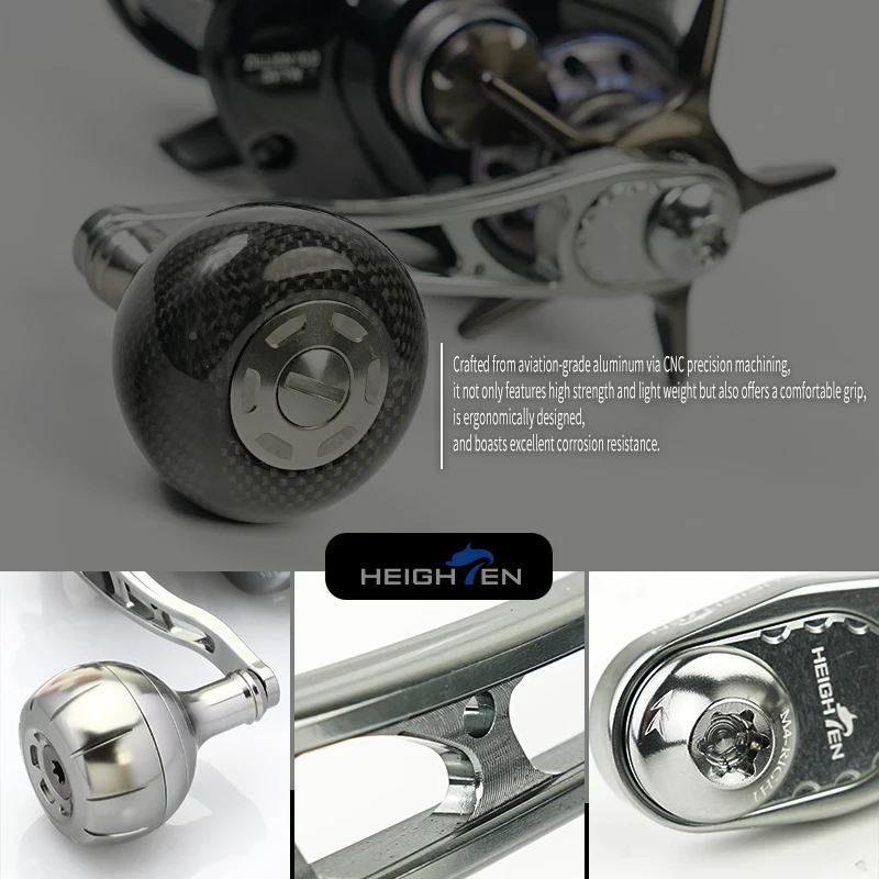 HEIGHTEN Eje de manivela ajustable para carrete baitcasting - imagen 4