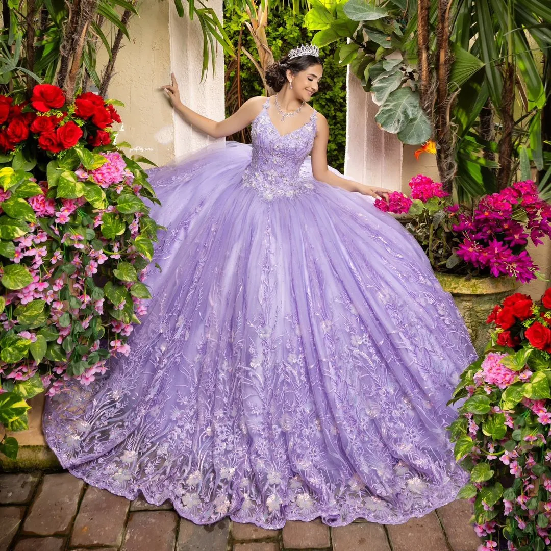 Quinceanera roxo vestidos de baile com apliques, vestido de festa, doce 16 vestidos, 15 anos, 2024