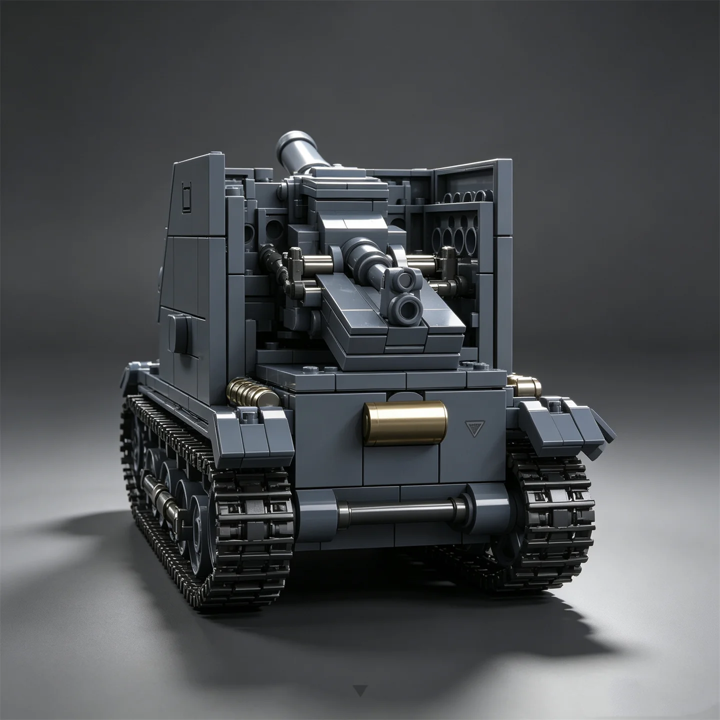 slG33 Buffalo I Self-Propelled Howitzer No. 1 Combat Vehicle Type B Building Block Model Toy MOC Infantry Gun view 4