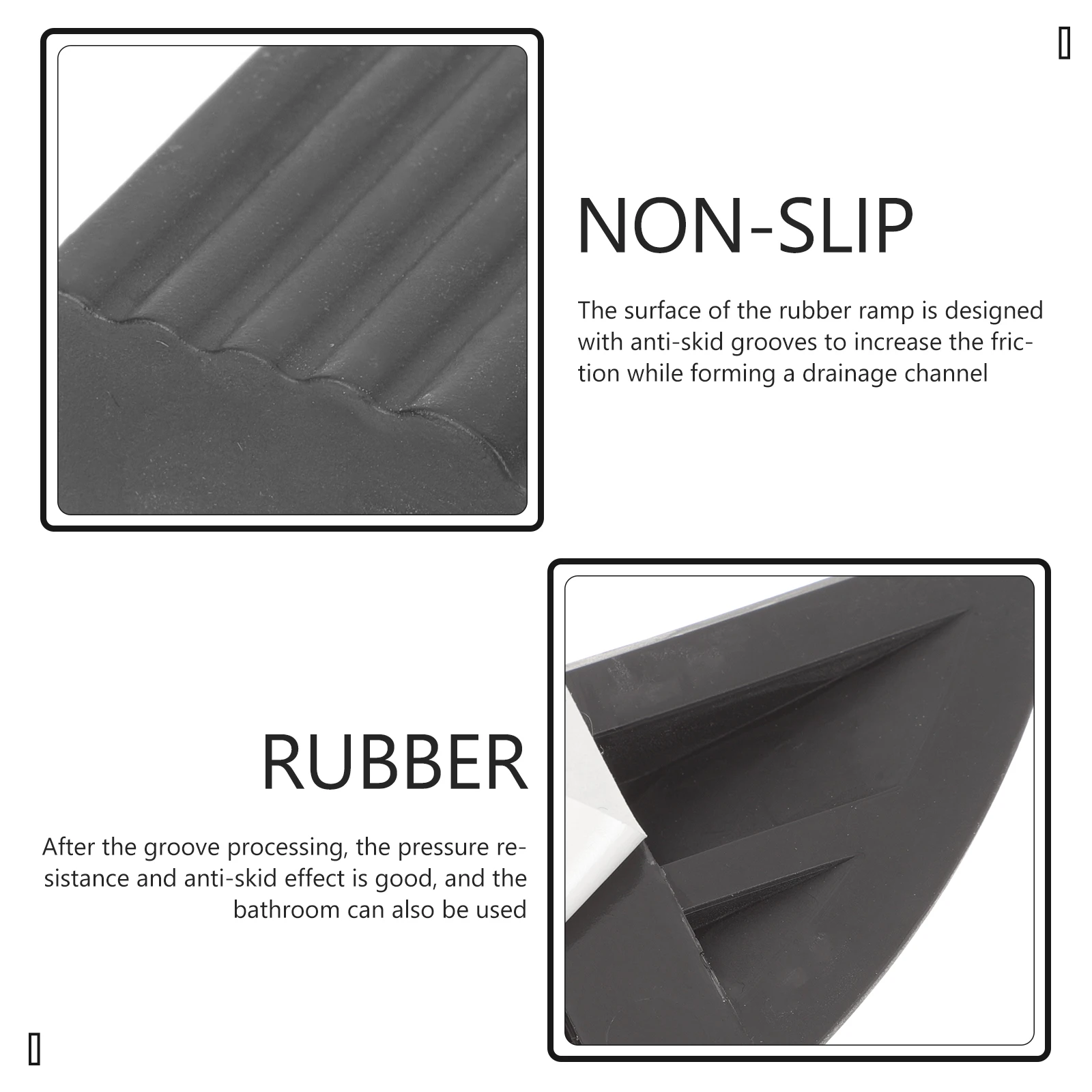 

Легкий резиновый коврик для подметания робота, порог, домашний наклон, входная рампа для инвалидной коляски, прочный нескользящий для чемодана