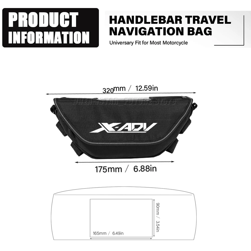 FOR HONDA X-ADV750 XADV150 X-ADV 125 350 750 150 2014-2023 Waterproof motorcycle handlebar travel navigation bag