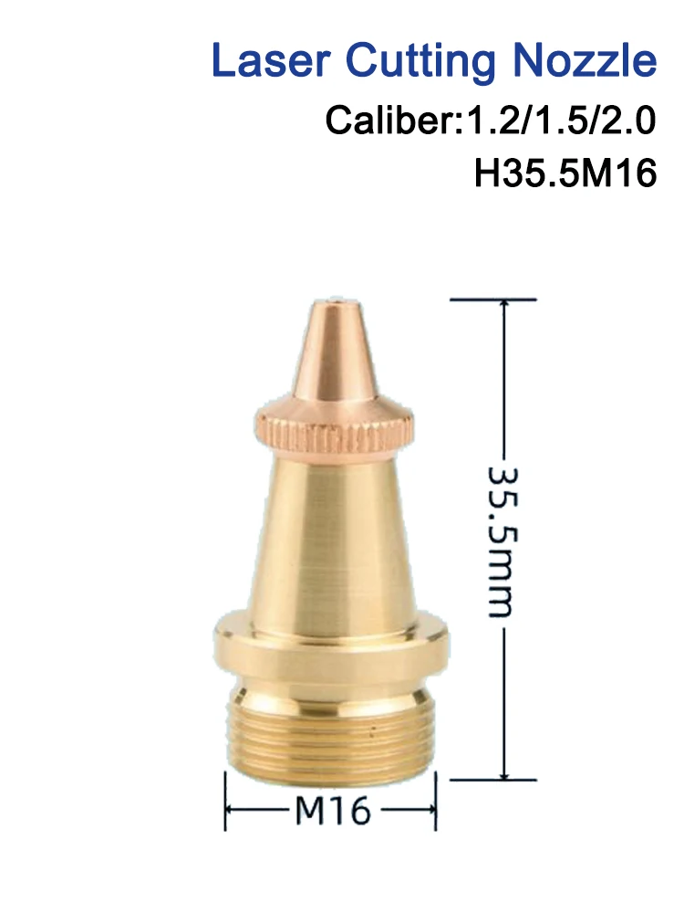 LUSAI pistolet de soudage Laser portatif buse de coupe filetage M16 H35.5mm pour SUP20S SUP21T SUP23T tête de soudage à main 1.2/1.5/2.0mm