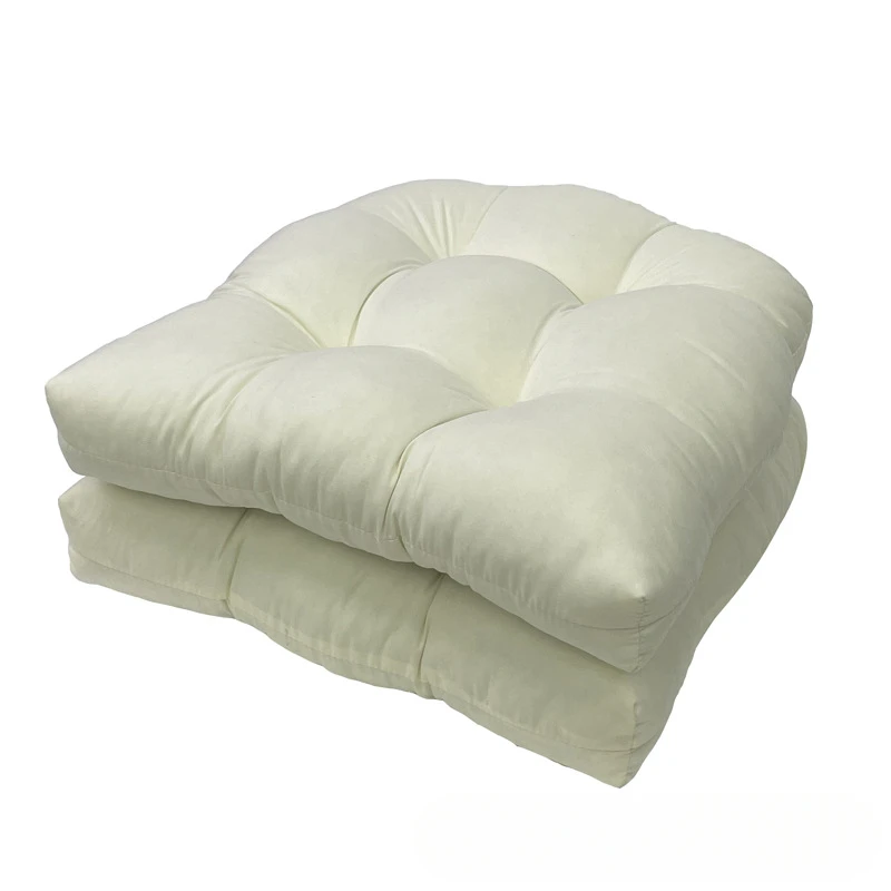 2Pcs Polyester PP Cotton Filling 48x48cm Cushion Garden Chair Courtyard Sofa Cushion Rattan Chair Cushion Tatami Mat Cushion
