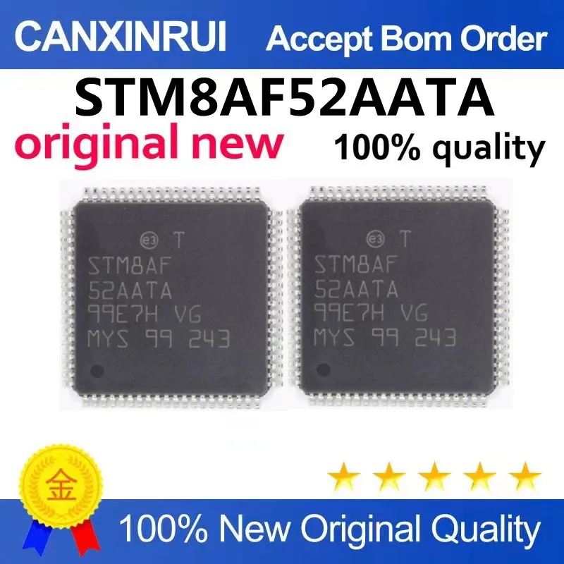 (5-100piezas)STM8AF52AATA encapsulated LQFP-80 Automotive Computer Board Microcontroller Single-hip Computer MCU Chip in stock