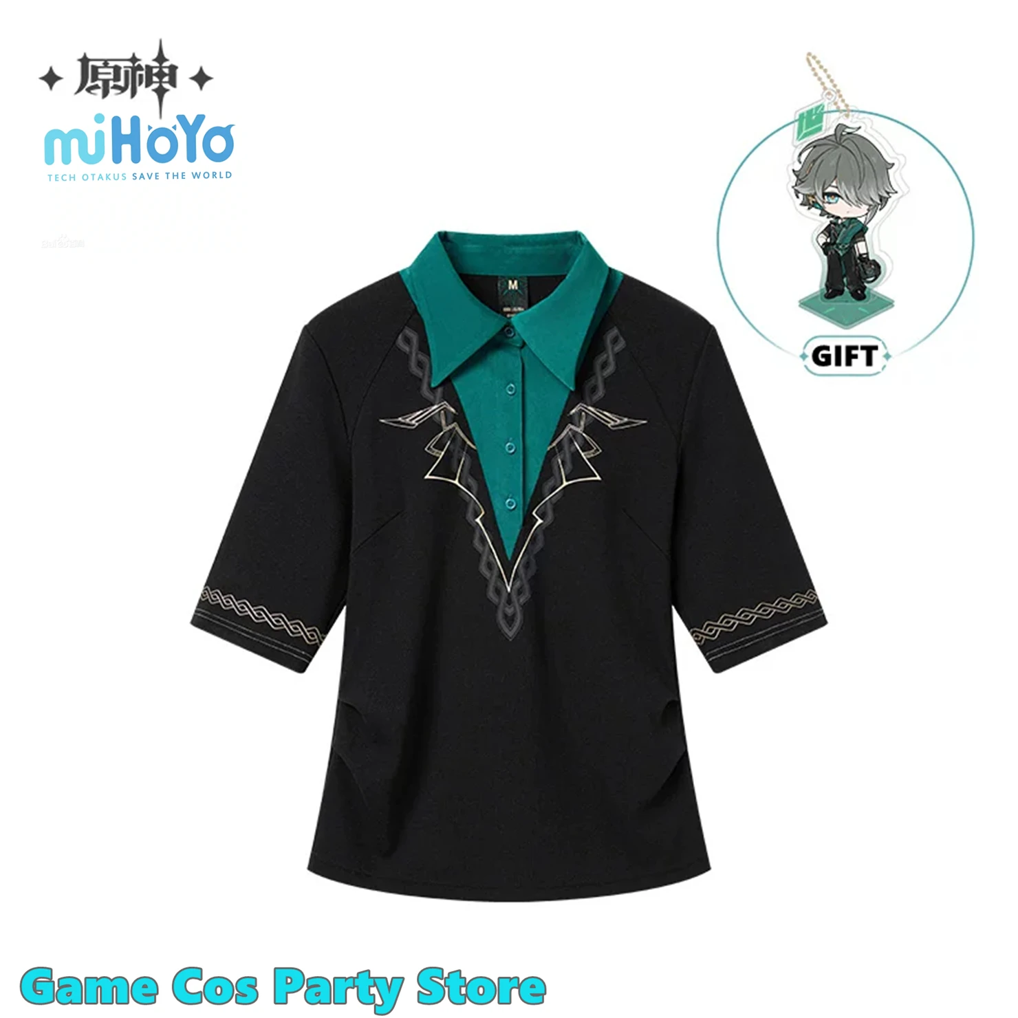 

[Genuine] Genshin Impact Alhaitham Knit Shirt Game Cosplay Costumes Theme Impression Knitwear Adult Tops Acrylic Pendant Gifts