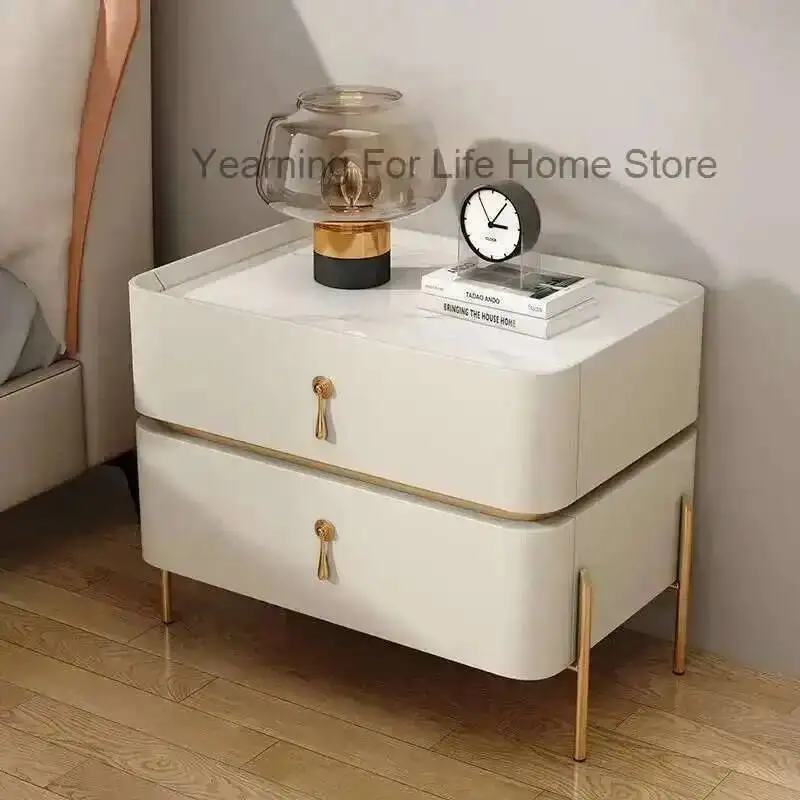 

Creative Color Matching Nightstand Modern Storage Cabinets Night Stands for Bedroom Solid Wood Bedside Tables Bedroom Furniture