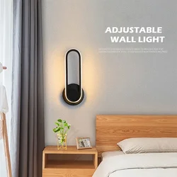 Modern Rotatable LED Wall Light For Aisle Stair Bedroom Bedside Living Dining Room Balcony Indoor Lighting Wall Sconce Fixtures