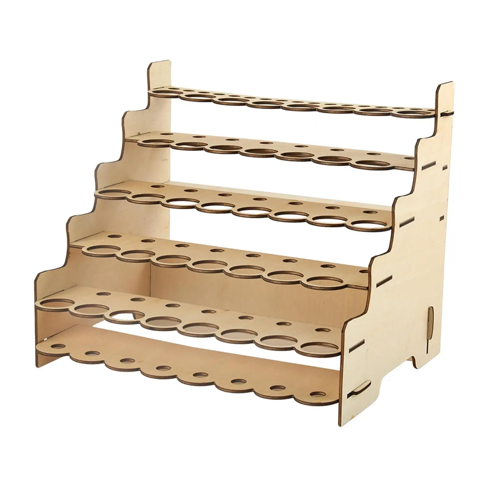 Modular Paint Rack Stand Wooden Paint Brush Holder for Painters Craft Organizers Storage Hobby Tool for Miniature Model Painting