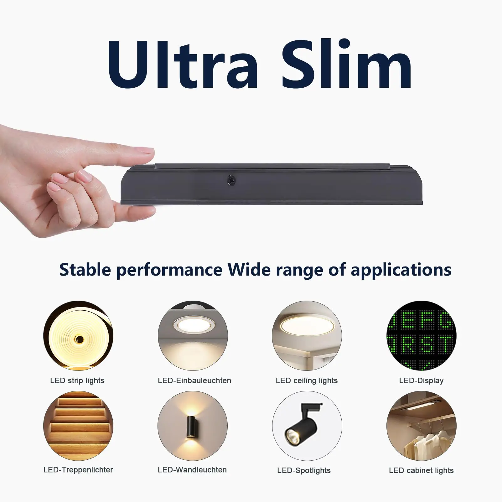 محول الإضاءة تيار مستمر 12 فولت محول التيار الكهربائي رقيقة جدا LED قطاع التبديل سائق مصباح 60 واط 100 واط 200 واط 300 واط 400 واط #2