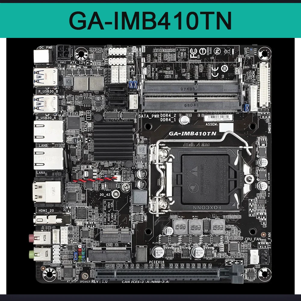 PCIEx16 Motherboard With Industrial Control Dual Network Ports GA-IMB410TN