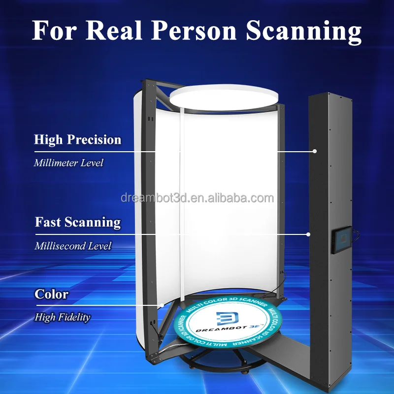 Professional High-Precision High-Efficient Custom Portraits Dolls Rotate Shooting 3D Printing Scanner for Entrepreneurial Ideas