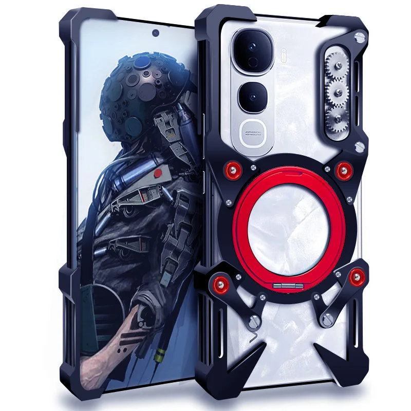 Zimon Luxury Thor Heavy Duty Armor Metal Aluminum Phone Case For Vivo Y400 Y300 Y200 Y78 Y77 Pro Cover Back Fundas Coques Bumper