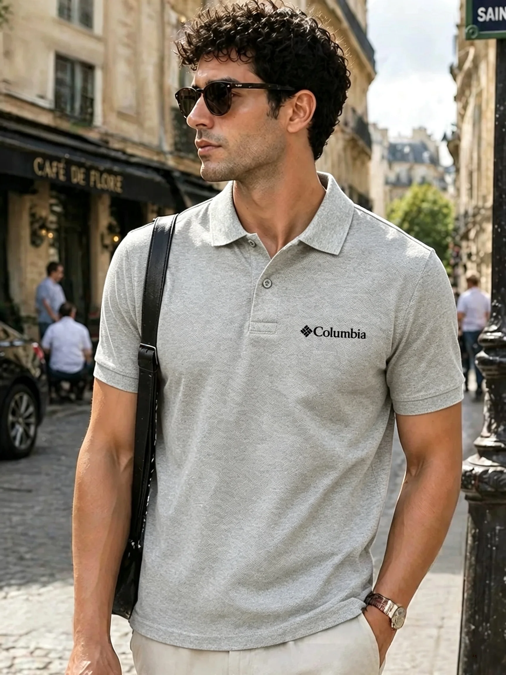 100% pure cotton 2026high-end brand men's short sleeve polo shirt summer fashion luxury logo embroidered golf top casual T-shirt