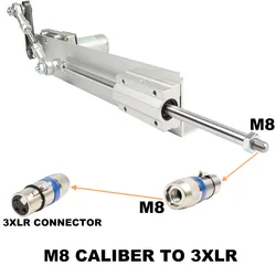 Telescopic Linear Actuator 3-15CM Adjustable Rocker Actuator 24V DC Reduction Gear Machine Motor Speed Regulating Adapte W/3XLR