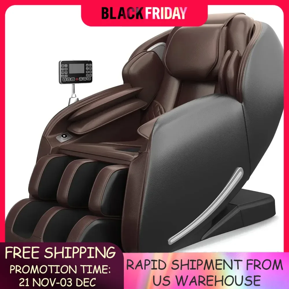 Massage Chair, Full Body Zero Gravity SL-Track Shiatsu Massage Recliner Chair with APP Control, Suitable for  relieve fatigue