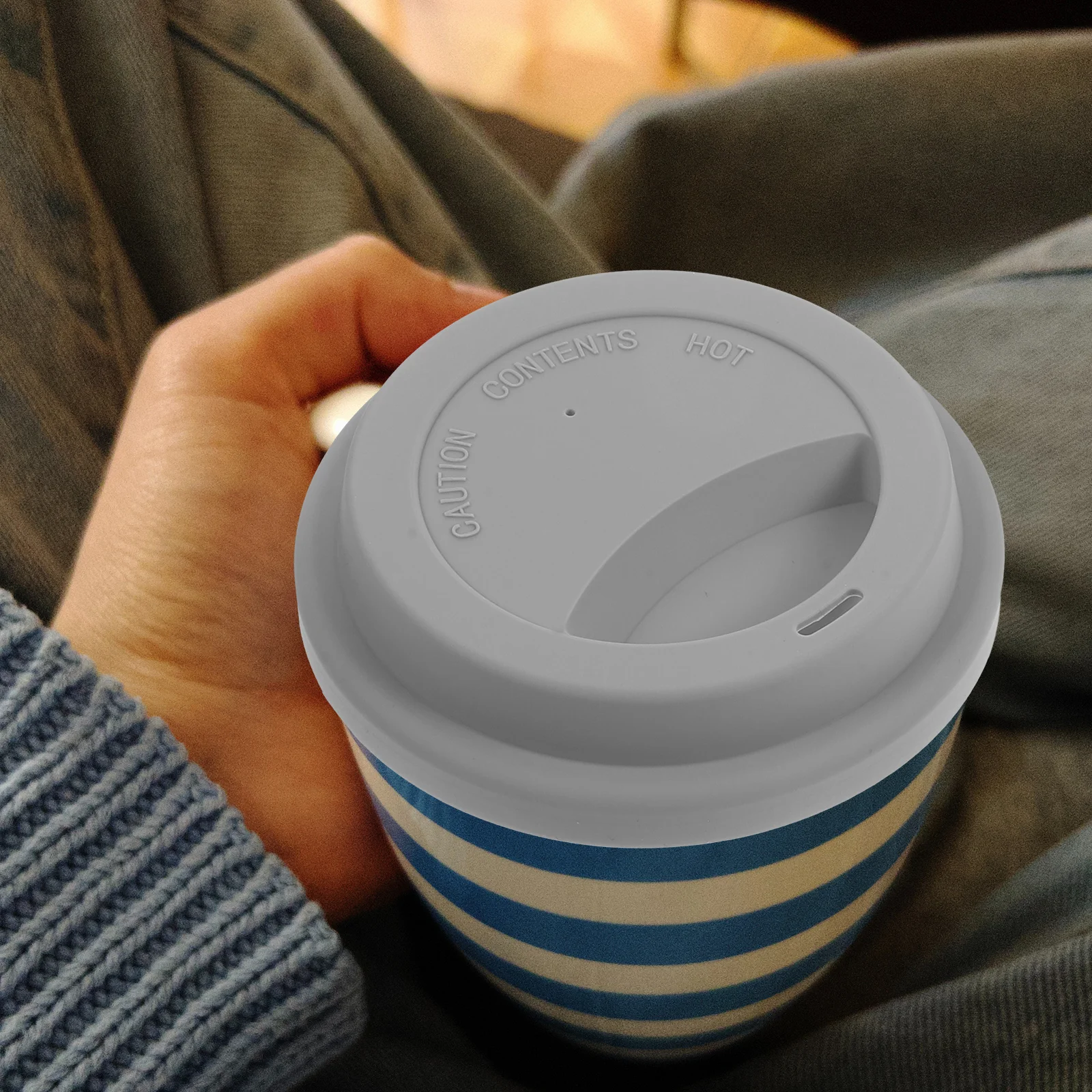 

3 Pcs Beverage Lids Heat-resistant Cup Covers for Cups Mugs Elastic Coffee Silicone