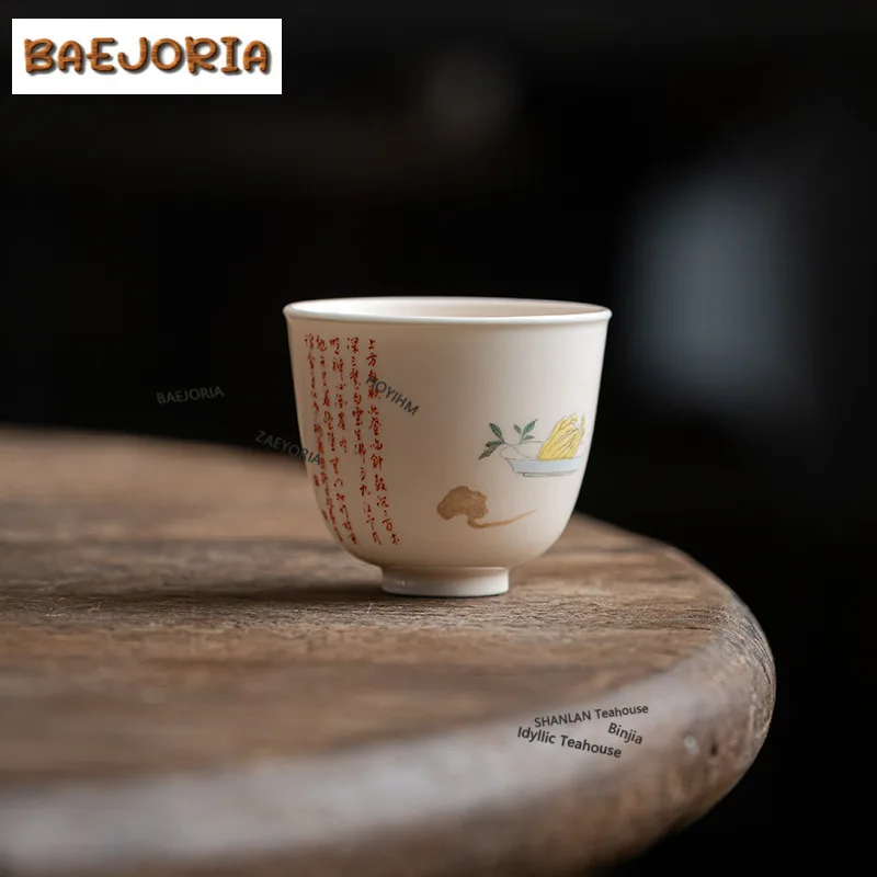 

Набор из 2 чашек для чая «Рука Будды» (50 мл) – Древняя чайная чаша, кружка для дегустации чая, чашка для медитации, мастер-чашки Jianzhan, декоративная посуда для чайной церемонии