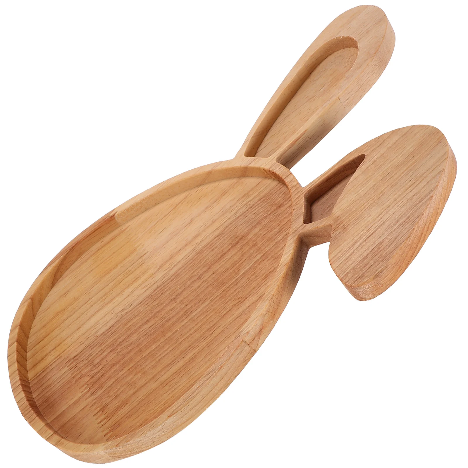 Rabbit Serving Tray Wood Fruit Artificial Shape Wooden Bunny Food Desktop Plate Delicate Cheese Dessert Dish