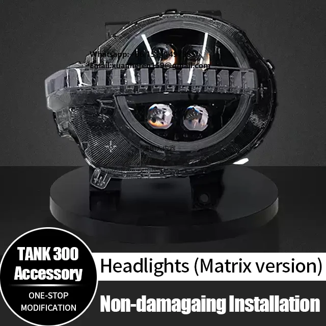 

High Quality Car Lighting System Assembly Light Headlight Matrix LED Laser Headlights for GWM Tank 300 Accessories