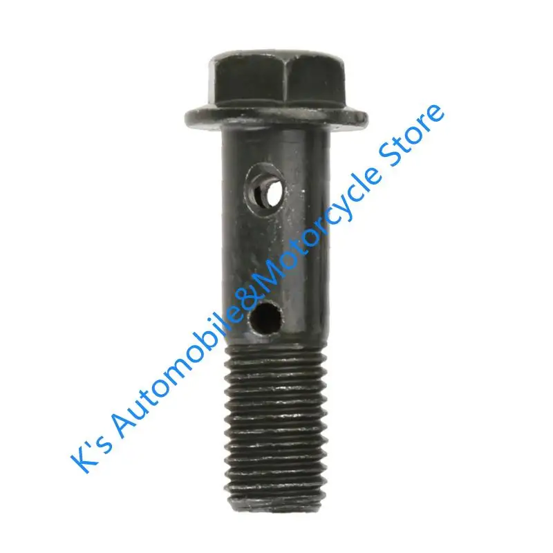 

Q39F Мотоцикл Двойной отверстие для тормозного банджо болт M10x1.25 Слив масло/полый винт для гидравлического тормозного шланга