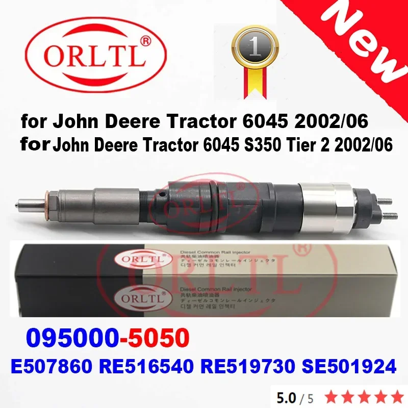 FOR Diesel John Deere Tractor 095000-5050 0950005050 5050 RE507860 RE516540 RE519730 SE501924 High Quality Injector ORLTL