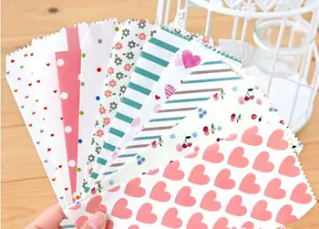 10 teile/los süße blume & herz design Schreibwaren umschläge rote geschenk umschläge